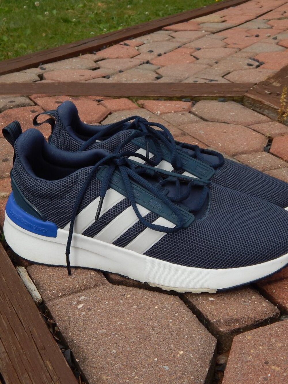 Adidas Cloudfoam Racer TR21 Crew Navy Sneakers Mens Size 8 WORN TWICE